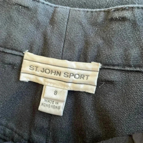 St. John Sport Black Pants Sz 8 - Picture 5 of 8